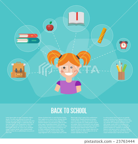 Back to school infographics concept 23763444