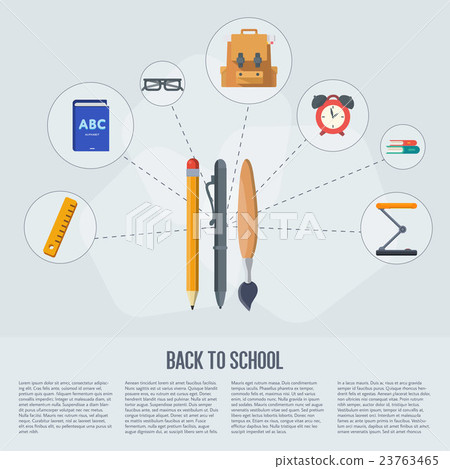 Back to school infographics concept 23763465