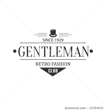 Retro Fashion Gentleman Club Label Design Retro Fashion Gentleman Club Label Design 23764035