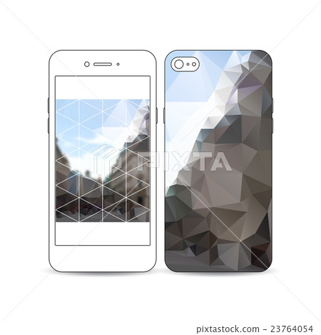 Mobile smartphone with an example of the screen 23764054