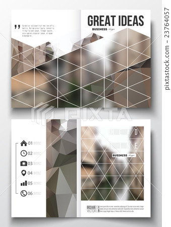 Set of business templates for brochure, magazine 23764057