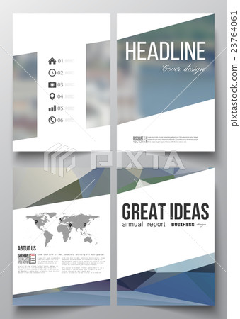 Set of business templates for brochure, magazine Set of business templates for brochure, magazine 23764061