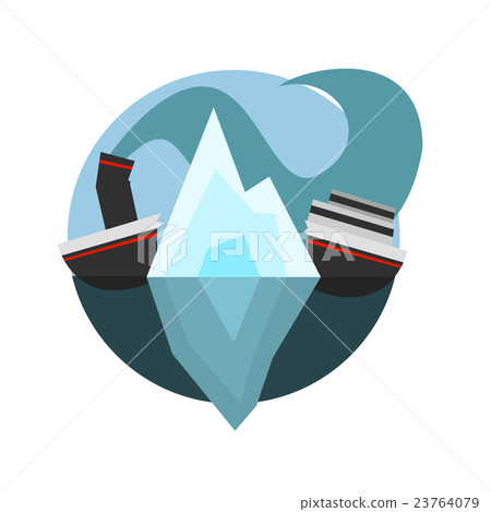 Ship Broken In Halves By Iceberg Natural Force 23764079