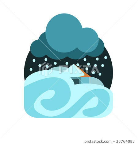 Heavy Snowstorm Natural Force Sticker 23764093