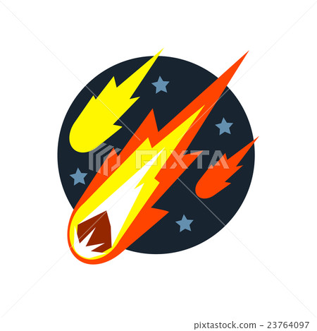 Falling Asteroids Natural Force Sticker 23764097