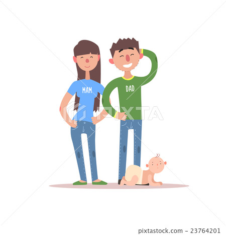 Young Parents And Their Baby 23764201