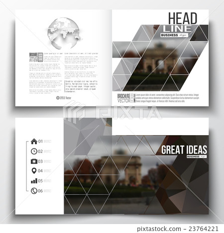 Set of annual report business templates for 23764221