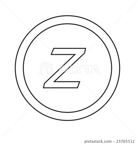 Basic font letter z icon Illustration design - Stock Illustration ...