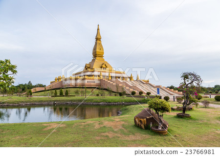 famous Maha Mongkol Bua Pagoda in Roi-ed Thailand. famous Maha Mongkol Bua Pagoda in Roi-ed Thailand. 23766981