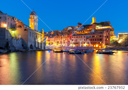 Night Vernazza, Cinque Terre, Liguria, Italy Night Vernazza, Cinque Terre, Liguria, Italy 23767932