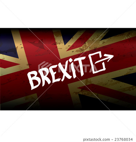 Brexit Text Isolated. United Kingdom Exit - Stock Illustration ...