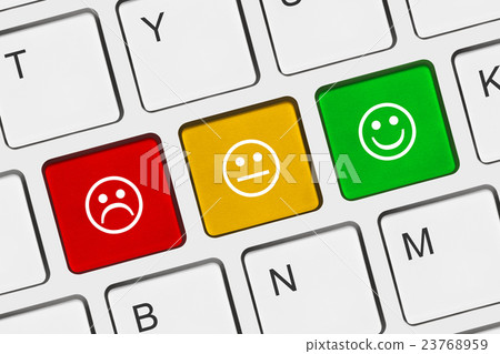 Computer keyboard with smile keys 23768959