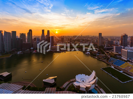 Singapore city skyline 23768987