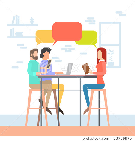 Creative Office Coworking Center People Sitting 23769970