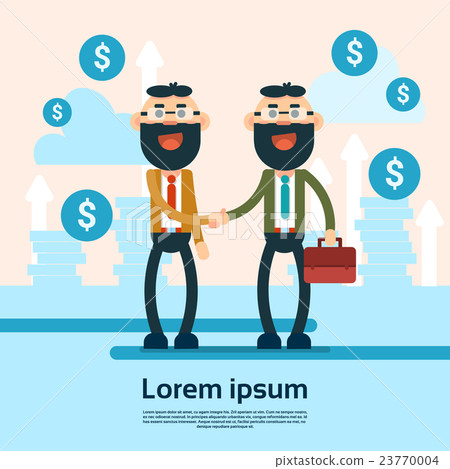 Two Successful Business Man Shake Hand Agreement Two Successful Business Man Shake Hand Agreement 23770004