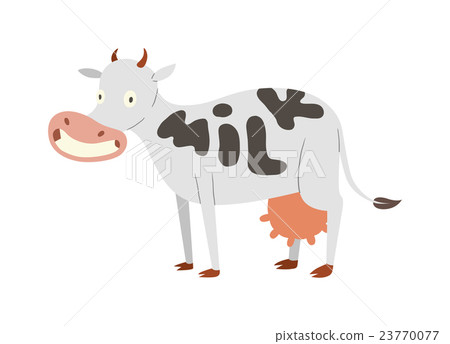 Cartoon cow character isolated Cartoon cow character isolated 23770077