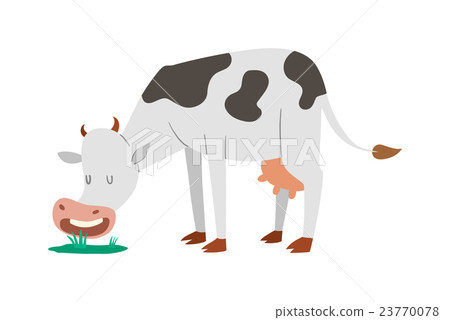 Cartoon cow character isolated Cartoon cow character isolated 23770078