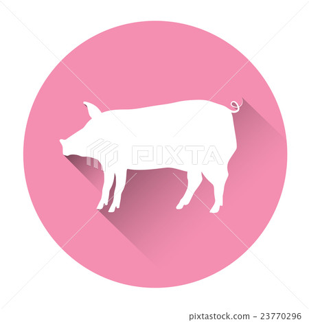 Pig Farm Animal Silhouette Icon 23770296