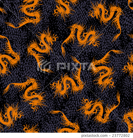Dragon's pattern - Stock Illustration [23772802] - PIXTA
