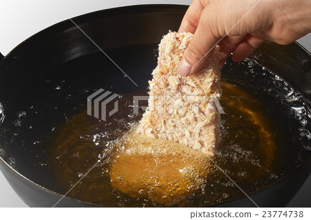 Pork cutlet (in cooking) 23774738