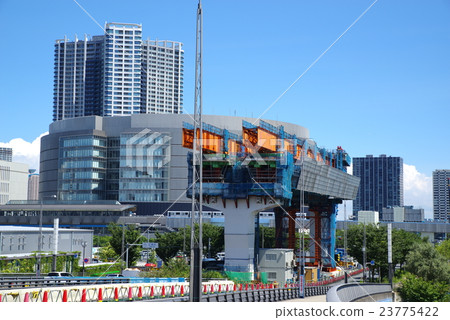 Capital high speed Harumi line near Yurikamome near under construction Underway in late July 2016 23775422