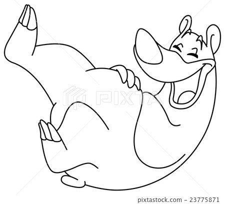 Outlined laughing bear Outlined laughing bear 23775871