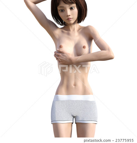 乳腺癌觸診自我檢查perming3DCG插圖素材 乳腺癌觸診自我檢查perming3DCG插圖素材 23775955