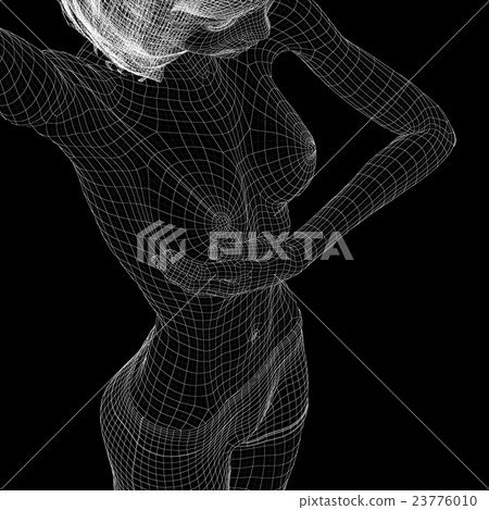 乳腺癌觸診自我檢查perming3DCG插圖素材 23776010