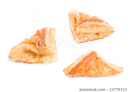 Close up Pineapple pie isolated on white 23776723