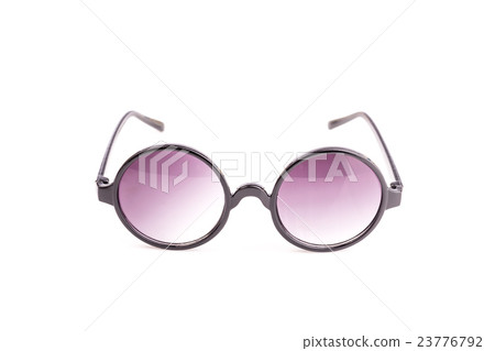 Close up black eye glasses isolated on white Close up black eye glasses isolated on white 23776792