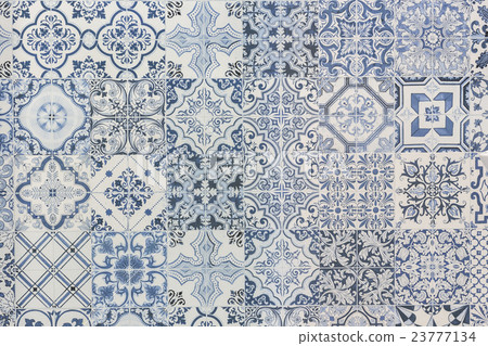 Pattern of vintage style wall tile texture Pattern of vintage style wall tile texture 23777134
