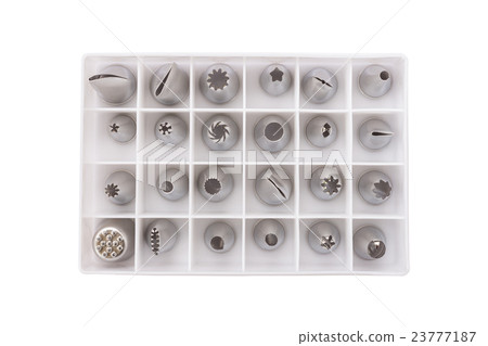 Various shape and sizes of cake decorating tips/ nozzles Various shape and sizes of cake decorating tips/ nozzles 23777187