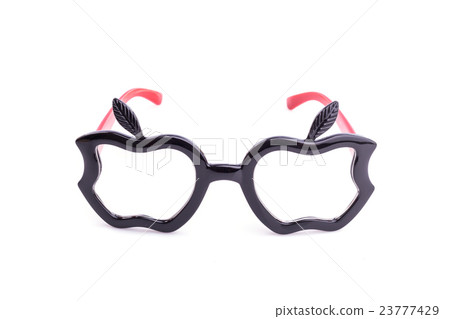 Close up black eye glasses isolated on white Close up black eye glasses isolated on white 23777429