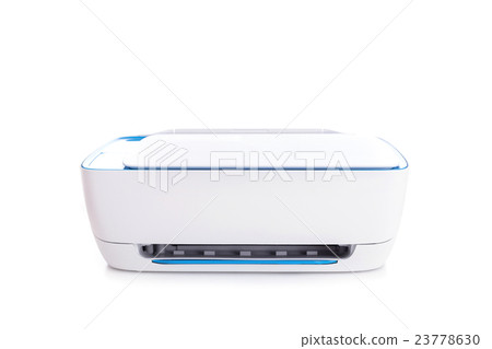 New white printer isolated on white background 23778630