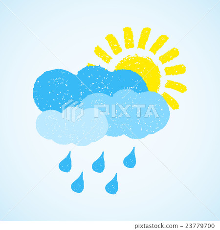Weather - sun, cloud and rain Weather - sun, cloud and rain 23779700
