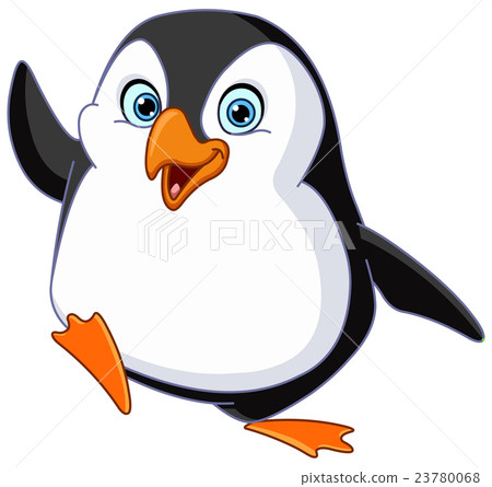Penguin waving 23780068
