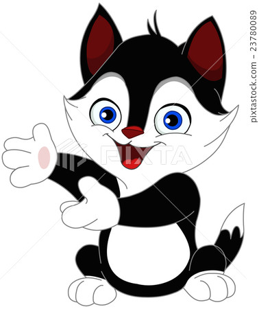 Pointing cat 23780089