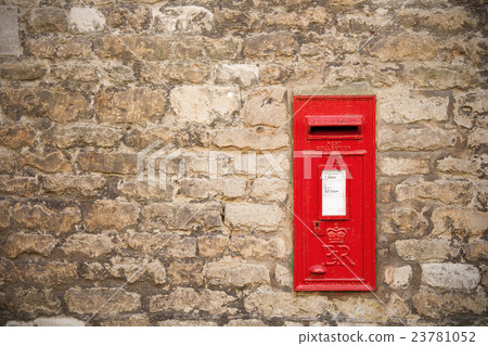 traditional old english red postbox 23781052