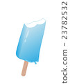 Bitten blue ice cream on a stick 23782532
