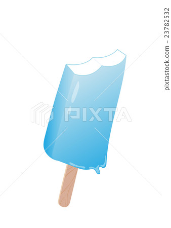 Bitten blue ice cream on a stick Bitten blue ice cream on a stick 23782532
