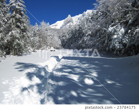 Yatsugatake mountain in winter Yatsugatake mountain in winter 23784175