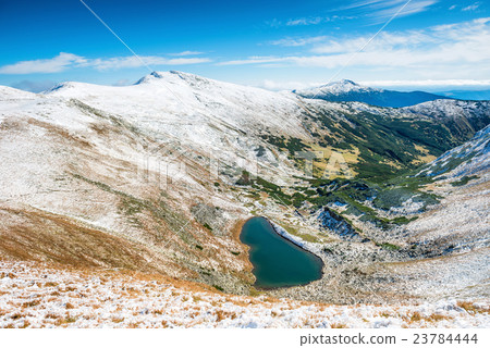 Mountains with blue lake Mountains with blue lake 23784444