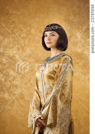 Beautiful woman like Egyptian Queen Cleopatra on 23785098