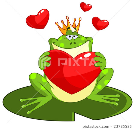 Frog prince with heart Frog prince with heart 23785585