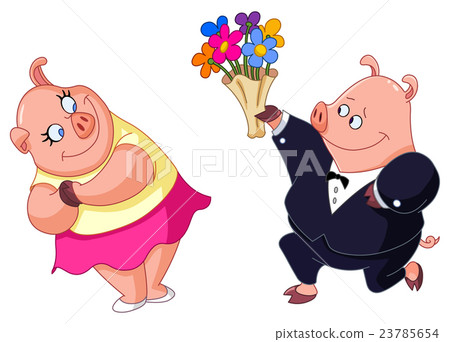 Loving pigs 23785654