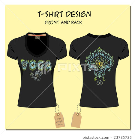 design T-shirts  with a picture paisley ornament 23785725