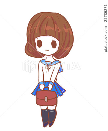 Cute japanese uniform student illustration Cute japanese uniform student illustration 23786271