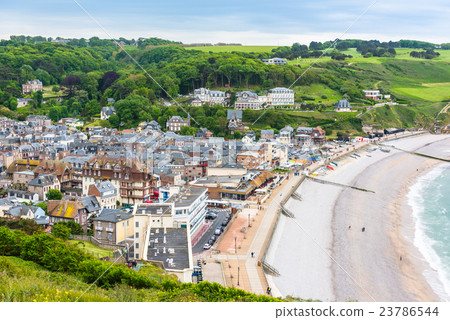 View to Etretat, France from above 23786544