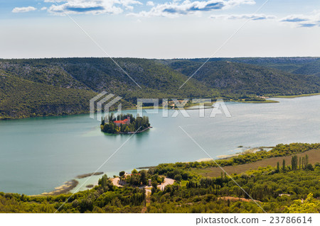 Visovac monastery in Krka National park, Croatia Visovac monastery in Krka National park, Croatia 23786614