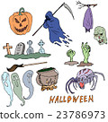 Vector seamless pattern for Halloween. Pumpkin 23786973